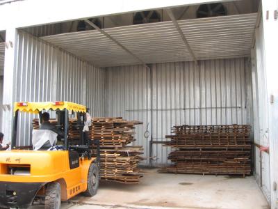 China Stable Log Drying Kiln , Kiln Wood Drying Equipment 150 Kg / M2 Snow Loading for sale