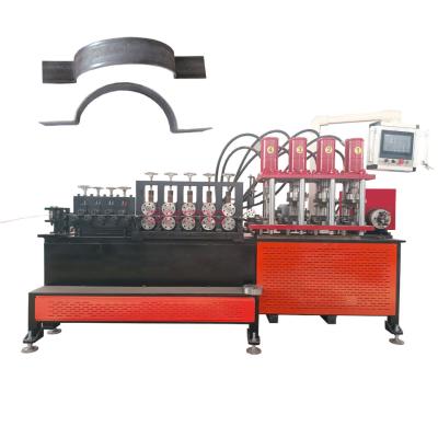 China Fully Automatic Cnc Flat Iron Hoop Forming Machine Flat Steel Holt Hoop Iron Machine Hoop Clamp Making Machine for sale
