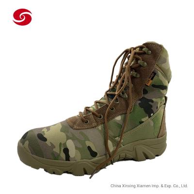 China Round Toe Camoflage Military Tactical Combat Boots Desert Boots For Man for sale