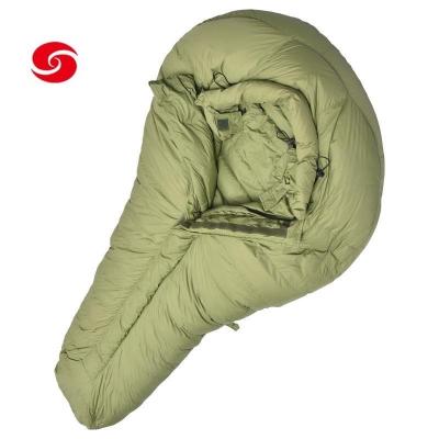 China Nylon Sleeping Bag Military Outdoor Gear Waterproof Army Outdoor Goose Down for sale