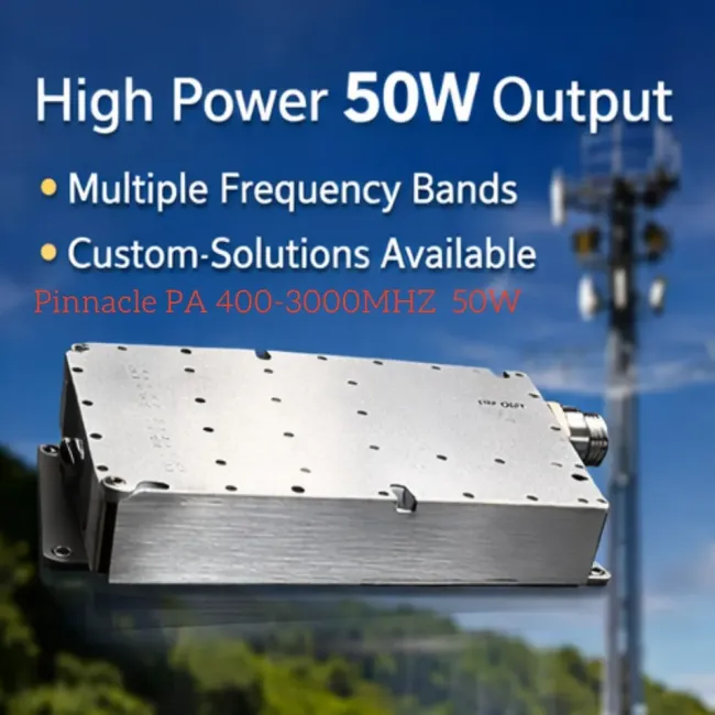 Ultra-Wideband PA RF Module for 400-3000MHz with 50W Power - Specifications
