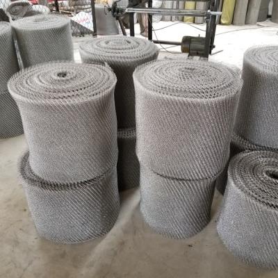 China 304 304L Stainless Steel Knitted Wire Mesh 40mm-100mm Damping Type for sale