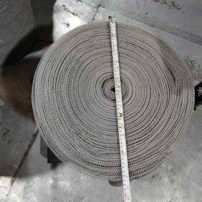 China Embossed PP Knitted Wire Mesh 0.25mm / 0.3mm / 0.35mm Demister Mesh for sale