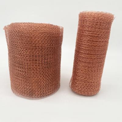 China Durable Copper knitted Wire Mesh Fabric With Single Copper Wire for sale
