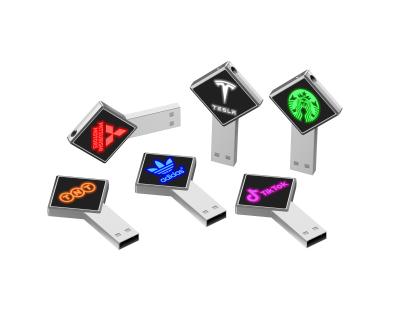 China Good Gift Premium LED Light USB Flash Drive 128GB 256GB 3.0 for sale