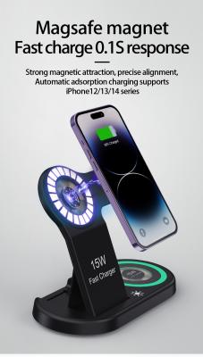 China Multifunction 5V/1A Wireless Charger - 3 In 1 QI Wireless Charger en venta