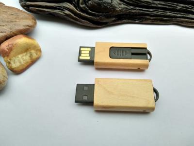 China Plug Style Wooden USB Drive Maple Wooden Case Color Embossing And Print LOGO for sale