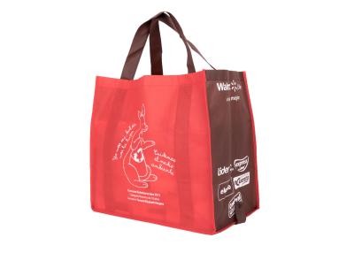 China Supermarket Folding Shopping Woven Shopping Bags For Grocery Store Custom Reusable for sale