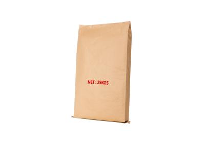 China PP Polypropylene Woven Plastic Laminated Kraft Paper Pouches Custom Printed for sale