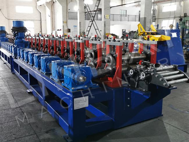 Gearbox Drive Galvanized Seismic Support Roll Forming Production Line With Flying Punch