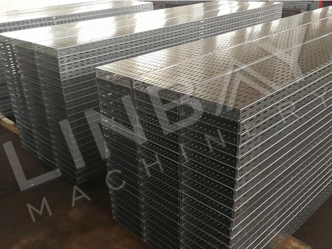 High Speed Stainless Steel Automatic Perforated Cable Tray Roll Forming Production Line