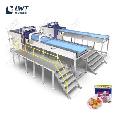 China Canned Meat Processing Lines Sardines Corned Beef Pork Canning Production Packaging Equipment for sale