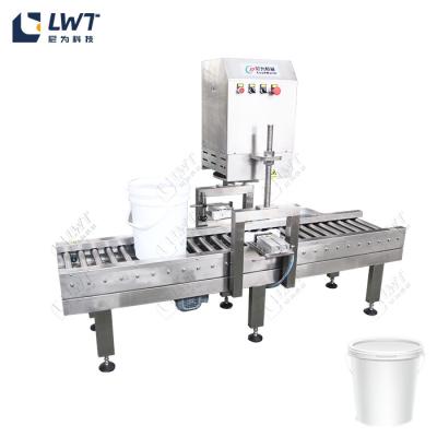 China High Speed Stainless Steel Barrel Paint Capping Machine 220V / 50Hz for sale