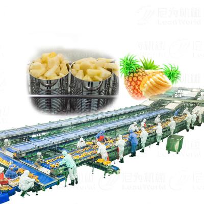 Chine Leadworld Machine complète de transformation de l'ananas pour la mise en conserve de l'ananas à vendre