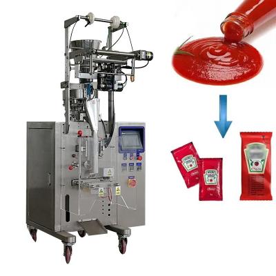 China Leadworld Máquina automática de embalagem de pasta de tomate Saquete líquido de enchimento Máquina de embalagem de molho em forma de saco à venda