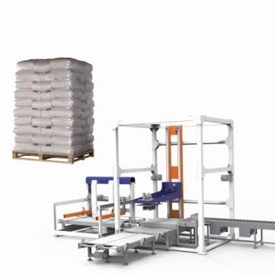China Custom End Of Line Packing Servo Palletising Machine Cement Bag Carton Palletizer for sale
