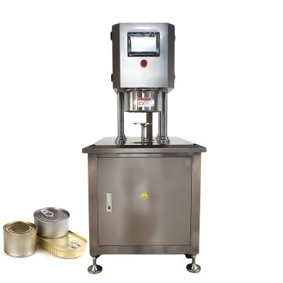 China Tin Can Sardine Tuna Fish Beef Canning Machine Automatic Canned Meat Sealing Machine for sale