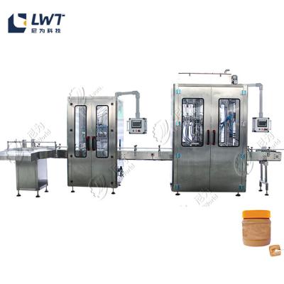 China Linha de produção automática de enchimento de manteiga de amendoim Equipamento de enchimento de pasta de gergelim à venda