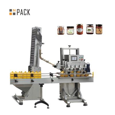 China Automatic 6 Wheel Glass Bottle Capping Sealing Packing Machine With Caps Feeder for sale