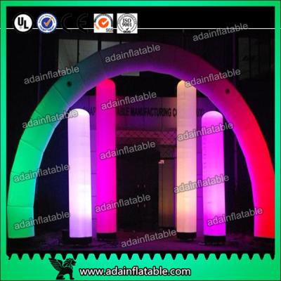 China 3M Valentine's Decoration Inflatable Arch Lighting Inflatable Column With RGB Color for sale