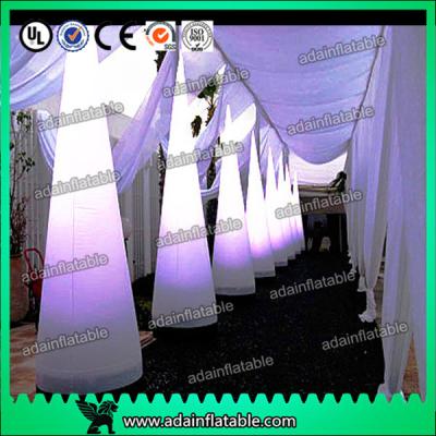 China 3M Wedding Events Party Decoration White Inflatable Cone Entrance Customized for sale
