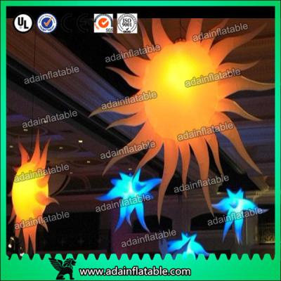 China 2M 210T Polyester Cloth Customized Infatable Sun With LED Light for sale