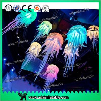 China Party Decoration Hanging Inflatable Jellyfish With Lighting for sale