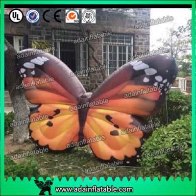 China Custom Orange  Inflatable Butterfly Model For Commerce Promotional for sale