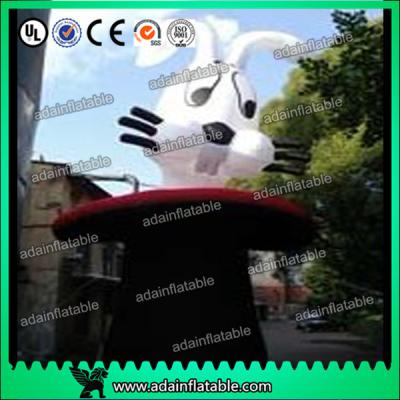 China Outdoor Christmas Lovely Inflatable Rabbit For Advertisement 210D Oxford Cloth for sale