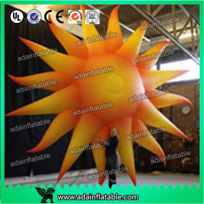 China 2m Color Changing Led Inflatable Lighting Balloon Concert Decoration Inflatable Sun for sale
