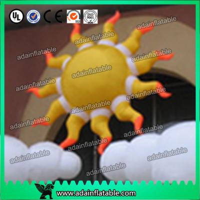 China 2m 210D Oxford Cloth LED Lighting Inflatable Sun Color Changing For Party Decoration for sale