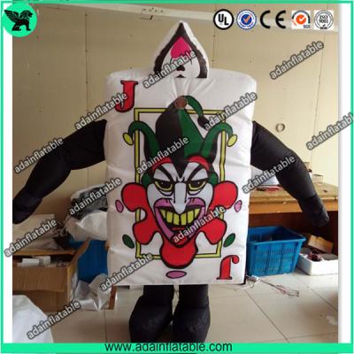 China Festival Event Parade Wlking Inflatable Poker Costume Moving Customized Inflatable for sale