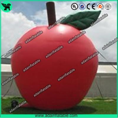 China Custom Red Inflatable Products 5M Oxford Inflatable Apple For Advertisement for sale