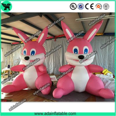 China Cute Pink Inflatable Rabbit,Giant Pink Inflatable Bunny, Party Inflatable Animal for sale