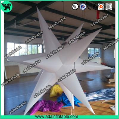China White Inflatable Lighting Star for sale