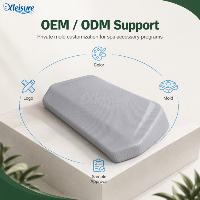 Water Resistant Spa Headrest Pillow for Hot Tub Replacement Parts OEM ODM Wholesale