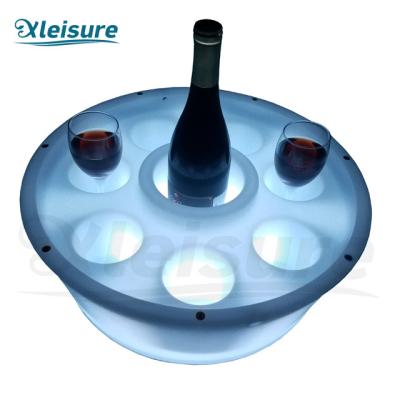 China spa hot tub float LED bar movable LED glass holder for spa pool hot tub swim spa for sale