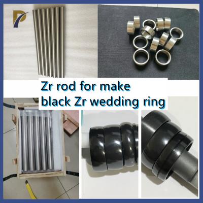 China 21 - 27mm Diameter Zr702 Zirconium Rod / Bar For Making Black Wedding Band en venta