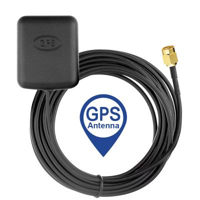 China Waterproof Active gnss gps car navigation antennas PCB 1575.42Mhz SMA Connectors RG174 Wire car gps antenna for sale