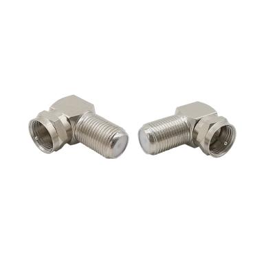 China ROHS Compliant 90 Degree F Type Male Adapter / f type right angle connector for sale