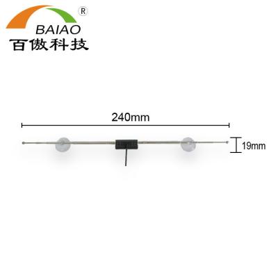 China Telescopic 5 - 28dBi Car TV WiFi Antenna With Sucking Disc for sale