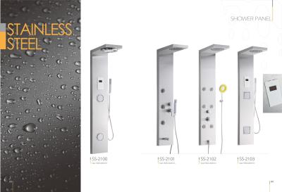 China Star Rated Hotels Commercial Stainless Steel Shower Panels , Corner Shower Panel for sale