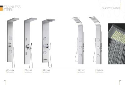 China Professional Stainless Steel Shower Panel , Shower Enclosure Panels 1650 X 260 mm for sale