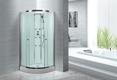 China Spacious Extra White Glass Shower Cabins For Country Clubs / Real Estate Property for sale