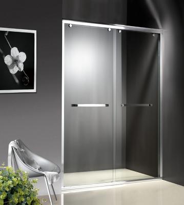 China Double Sliding 1200-2000x1950mm Shower Cubicle Doors With Wheels for sale