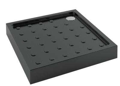 China Black ABS Non Slip Point Bathroom Shower Trays , Square Shower Base for sale