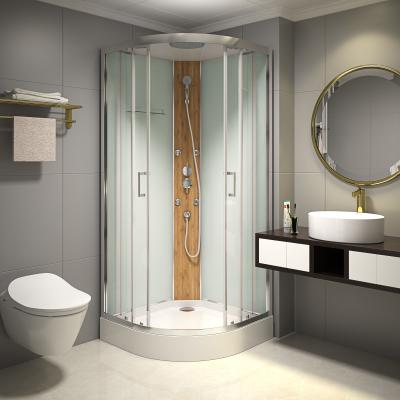 China Quadrant Sliding Door Bamboo Shower Cubicle 900*900*2150mm for sale