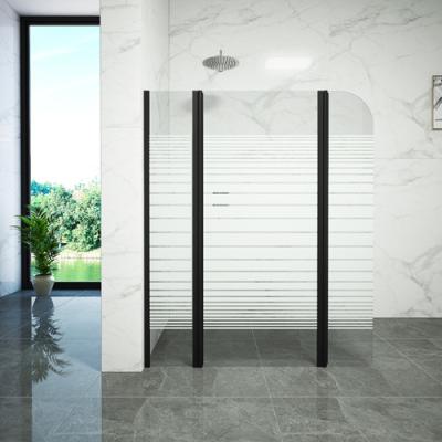China Square Free Standing Tempered Glass Shower Door for sale