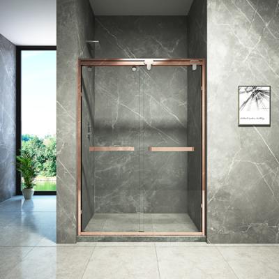 China Frameless Hinged Bifold Toughened Glass Shower Screen for sale