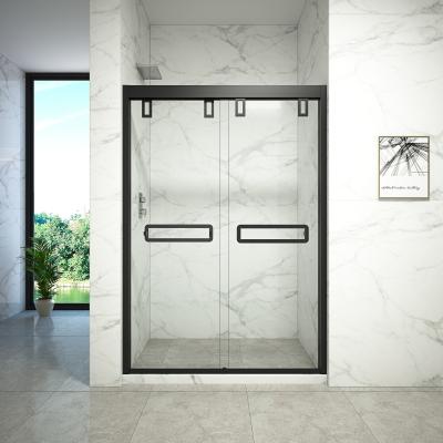 China Frameless Hinged Bifold Toughened Glass Shower Screen Explosion Proof for sale